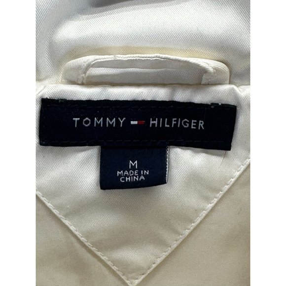 Tommy Hilfiger Cream Lightweight Down Puffer Vest Womens Medium - Picture 7 of 10